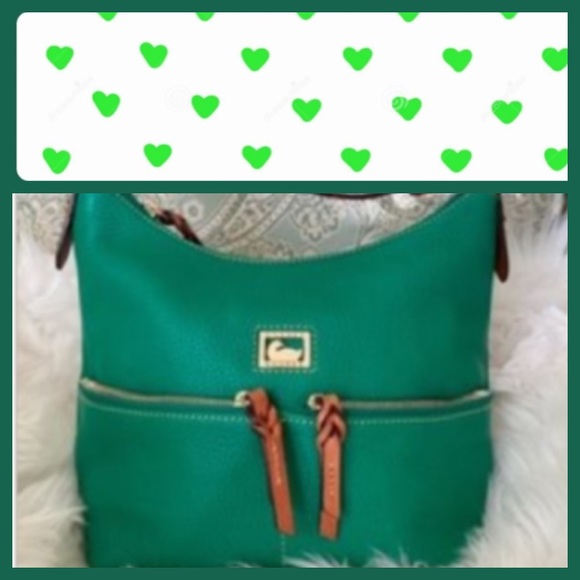 Dooney 🌵Cheery🌵green Pebble Alyssa Crossbody - Picture 10 of 10